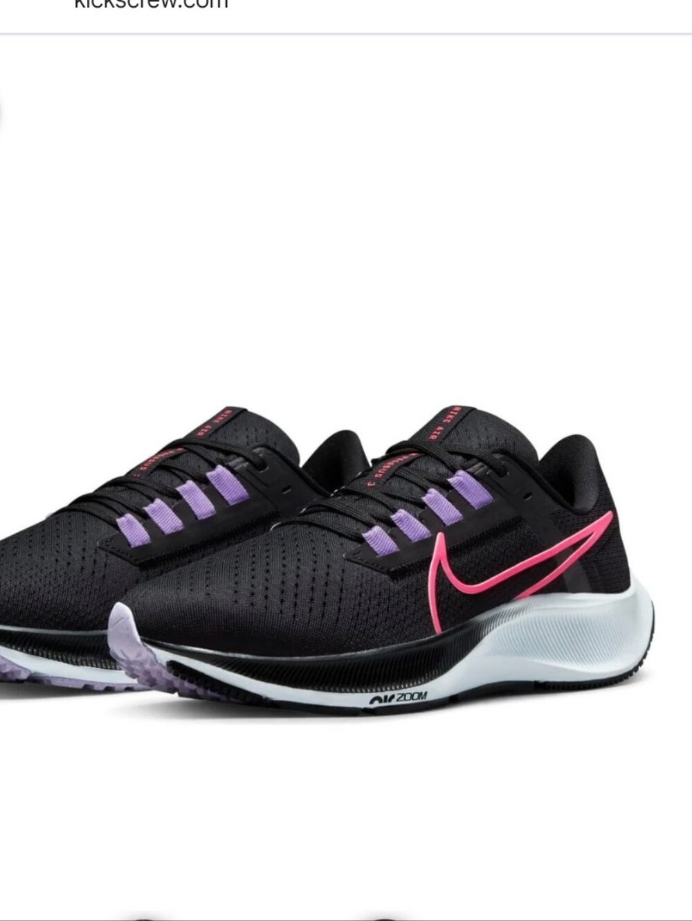 NEW Nike Womens Air Zoom Pegasus 38 ' Black Hyper Pink '